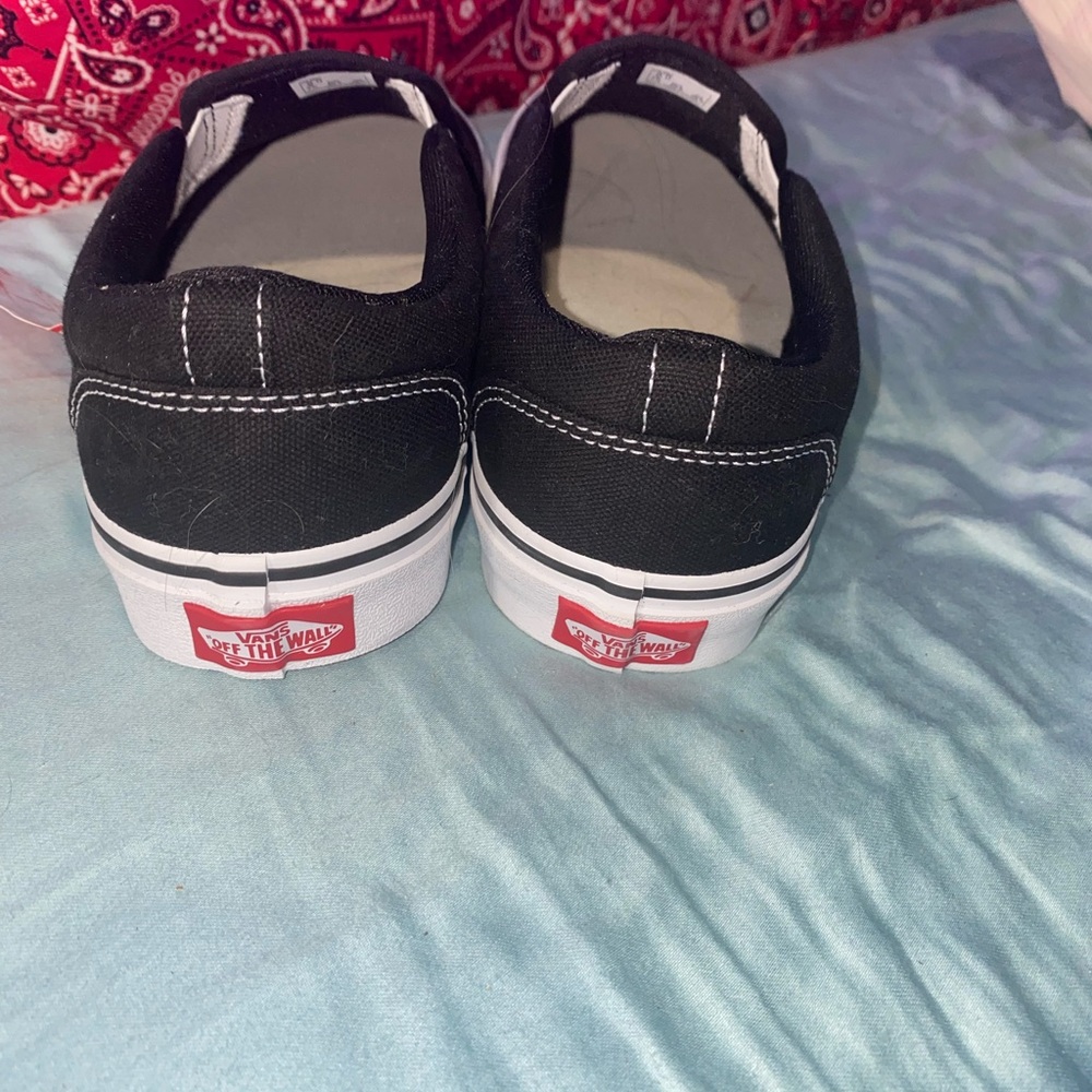 Black slip on vans